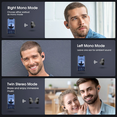 Imagem 8 de 9 de Fone Bluetooth Mpow Mdots 20hrs Musica Ipx6 À Prova D'água