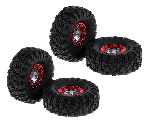 Y 4 Unids Llanta For Wltoys 12428 12423 Rc Coche Camiones /