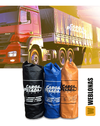 Lona Vinil Carga Pesada 4x8 Caminhão Kp 1000 Preto 8x4