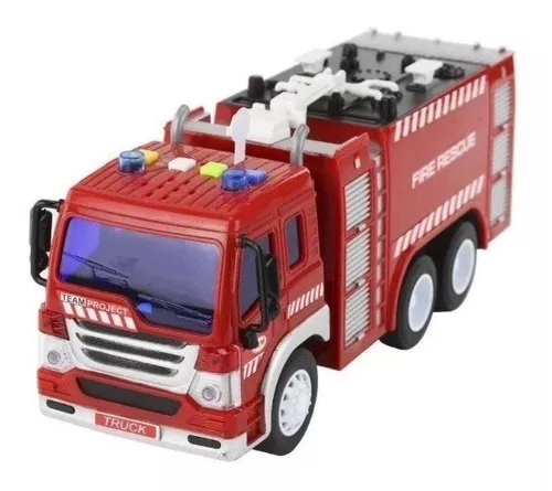 Motor de bombeiros realista, conjunto de brinquedos de caminhão de