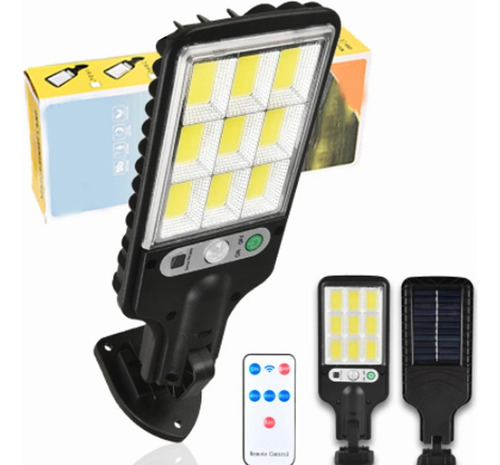 . Mini Lámpara Solar Led Sensor De Pared De Calle 108cob