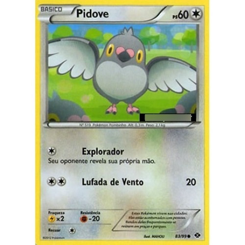 Pidove - Pokémon Normal Comum - 83/99 - Pokemon Card Game