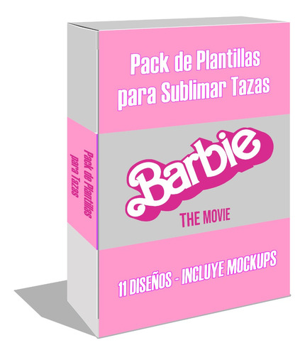 Pack Plantillas Sublimar Tazas Barbie 11 Diseños Sublimacion