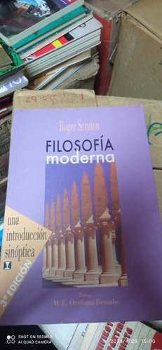 Libro Filosofía Moderna. Roger Scruton