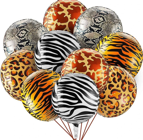 Globo 3d Animal Print 22 Pulgadas Xu Decoraciones Cumpleaños