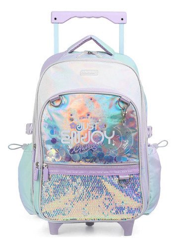 Chimola Mochila Con Carro De 18 Pulgadas Cloud Silver Tr135 Color