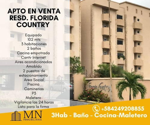 Imagen 2 de 7 de Apto En Venta Resd. Florida Country, Equipado.