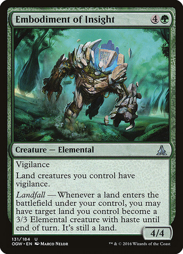 Carta Magic Embodiment Of Insight X 4 Unidades Playset Mtg