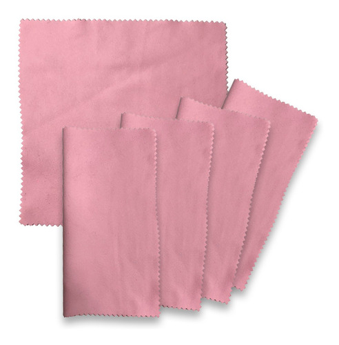 Kit 5 Flanelas Para Instrumentos 20x20 Cm Standard Cloth