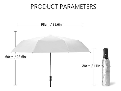 Paraguas Automático, Paraguas De Para Protección Uv