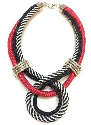 Colar De Corda Pati Vermelho