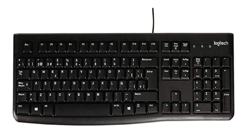 Imagen 2 de 3 de Teclado Logitech K120 Español Conexion Usb Alta Resistencia