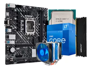Kit Upgrade Intel Core I7 12700k, 32gb Ddr4 + H610m + Cooler