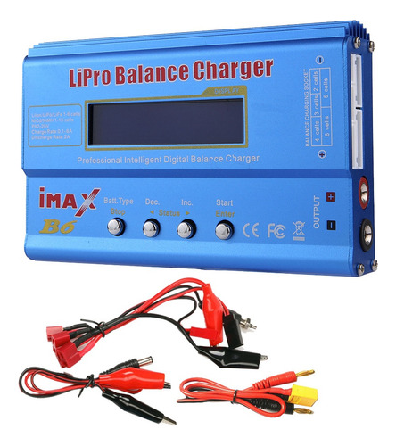 Para Cargador De Batería Lipo Imax B6 De 80 W+xt60 Lipo Nimh