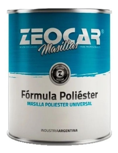 Zeocar Masilla Formula Poliester 3.25 Kg Plastica Dimension
