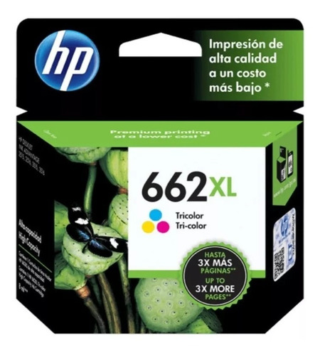 Cartucho Hp 662 Xl Color - Cz106al Original