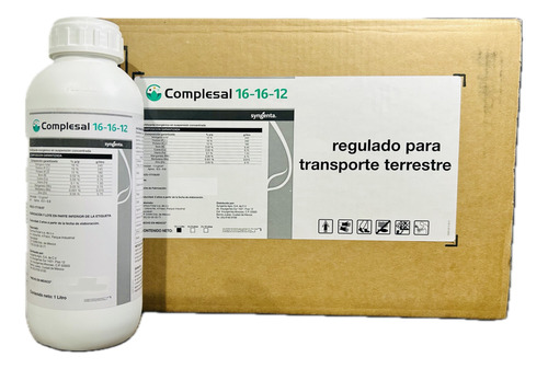 Complesal 16-16-12 Fertilizante 1 Litro Caja Con 12 Piezas