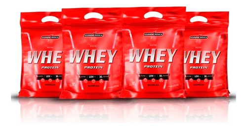 Combo 4x Nutri Whey Isolado 907g Refil - Integral Medica Sabor Cookies