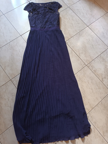 Vestido H&m Dama De Encaje Largo De Fiesta Talla 6 O S