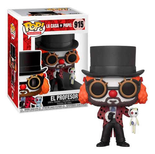 Boneco Funko Pop La Casa De Papel El Professor Clown 915