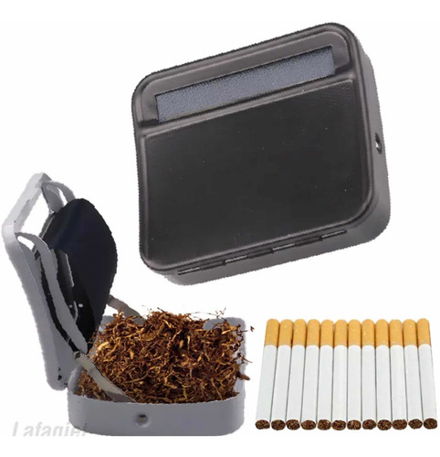 Imagen 7 de 7 de Estuche Porta Tabaco Incluye Regalo Caja Metálica Negra