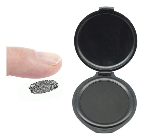 Almohadilla De Tinta Para Identificación Personal, Negro