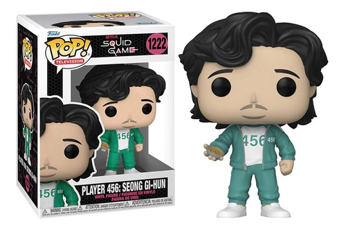 Figura Funko Pop Tv Juego Del Calamar 1222 Gi Hun 456 Coleccionable 3+