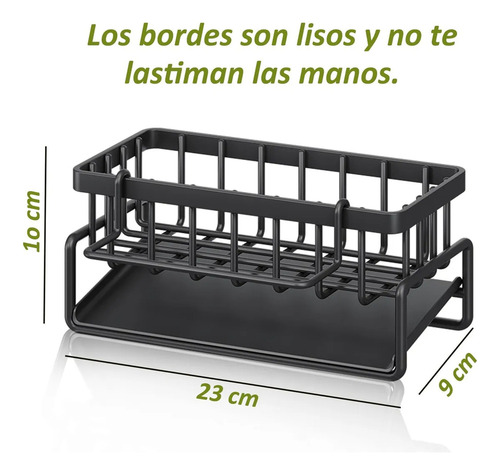 Soporte De Esponja Y Jabón Capacidad, Organizador Escurridor