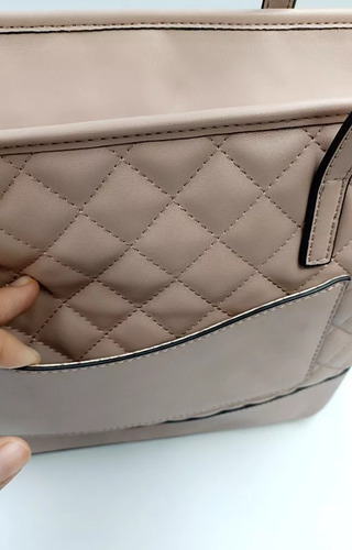 Bolsa Tote Guess Tote Quilted Color Rosa Claro