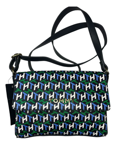 Bolsa Tommy Hilfiger Original De Dama Color Azul Oscuro.
