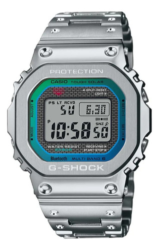 Reloj Casio G-shock Gmw Para Caballero Color de la correa Plateado Color del bisel Plateado Color del fondo Gris
