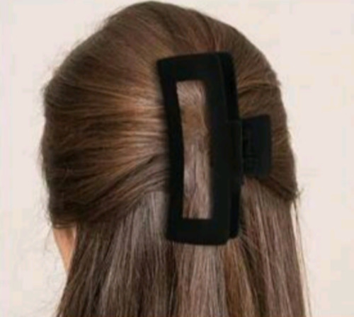 Jgo De 4 Pinzas Cuadradas Grandes Para El Cabello