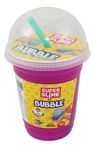 Massinha Infantil Super Slime Bubble Sortida Polibrinq 2029 Cor Colorido