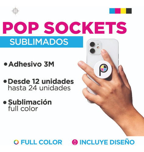 Pop Socket Sublimados Personalizados 