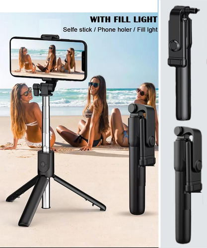 Selfie Stick Palo Tripode Con Bluetooth De 68cm