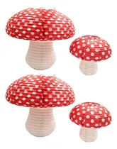 Comprar Farol Chino Con Forma De Hongo, Farol Colgante De Papel, 4 U