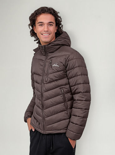 Campera Montagne Hombre Argon Con Capucha Térmica Inflable