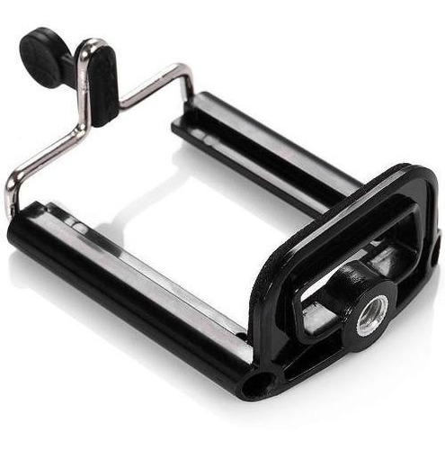 Suporte Para Celular Até 8cm Para Tripé E Monopod Cor Preto retângulo