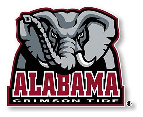 Alabama Crimson Sports Team Large Mascot Vinyl Decal St...