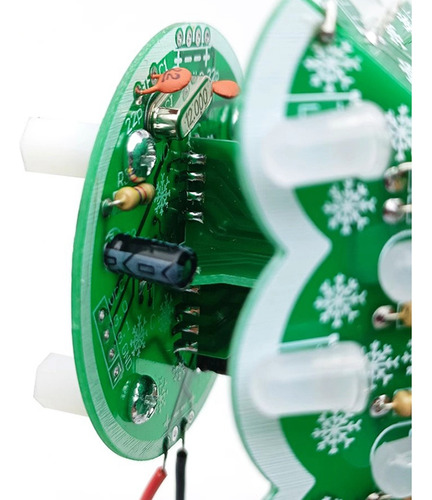 Kit De Bricolaje Led Estéreo 3d Para Árbol De Navidad, Rojo,
