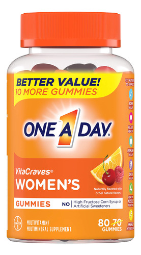 One A Day Gomitas Multivitamnicas Vitacraves Para Mujer, Sup