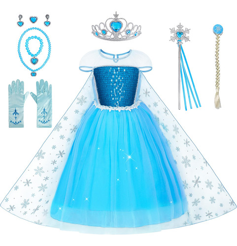 Disfraz De Aoiviss Elsa Para Chicas Vestidos Congelados Para