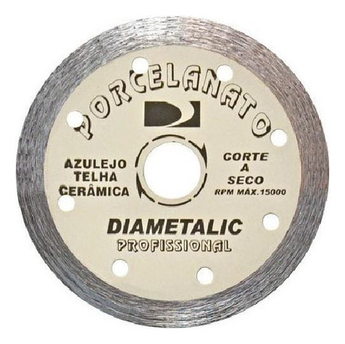 Discos De Corte Diamantado Porcelanato 110mm Diametalic