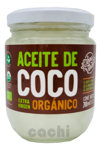 Aceite De Coco Terra Verde Orgánico Extra Virgen 200ml