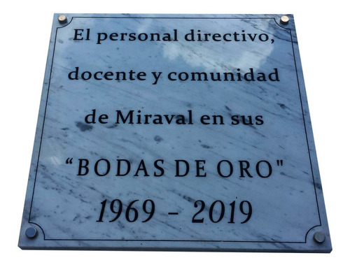 Placa Recordatoria De Mármol, Aniversarios,egresados 60x30cm
