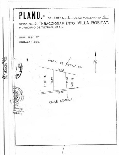 Venta De Terreno 199 M² Col. Villa Rosita Tuxpan Veracruz