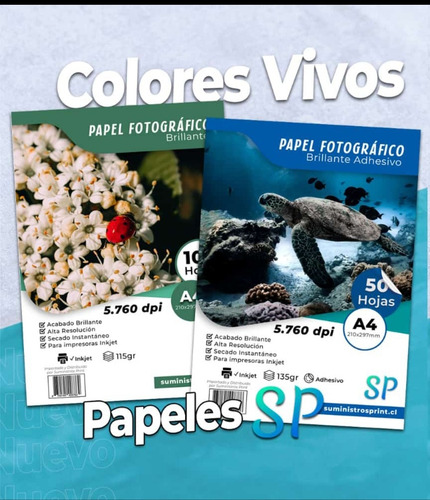 Papel Fotográfico Adhesivo Glossy 135gr A4 X 50 Hojas