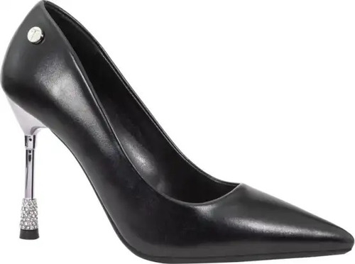 Zapatilla Thalía Sodi 3983 Cerrada Puntal Tacón 10.5cm