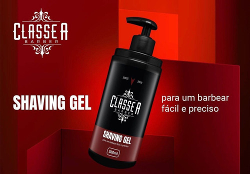 3un Shaving Gel De Barbear 500ml - Classe A Barber - Top