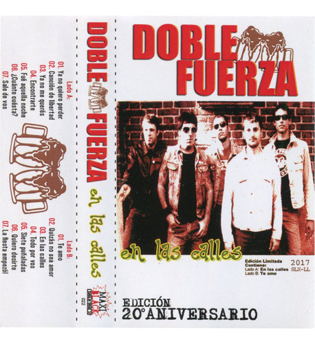 Doble Fuerza - En Las Calles 20 Aniversario Casete